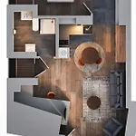 Modern Central Riga Apartment With Balcony, Gym Access, Dedicated Parking, Kitchen & Ac Riga