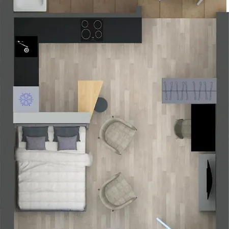 Scan Qr Code For Video Tour - Free Parking, Gym Access, Air Conditioning, Kitchen And In Riga