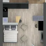 Modern Central Riga Apartment With Balcony, Gym Access, Dedicated Parking, Kitchen & Ac Riga
